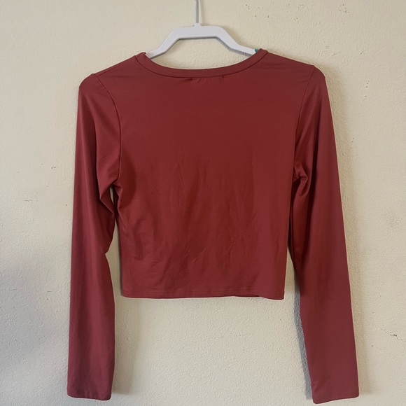 Gaze Long-Sleeve Shirt size SMALL pink/red - Picture 2 of 4